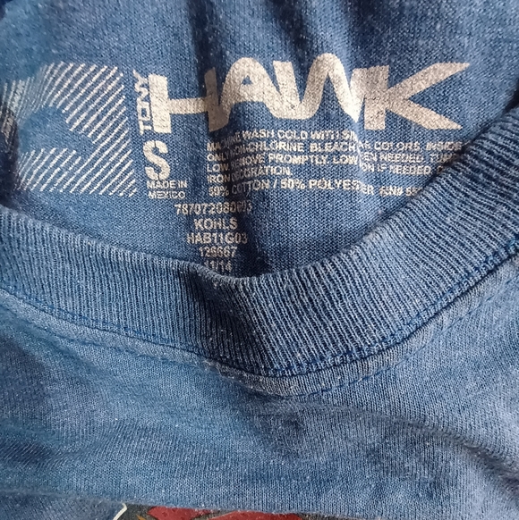 Tony Hawk Kids Blue and Black Skateboard Long Sleeve Tee - Picture 3 of 3